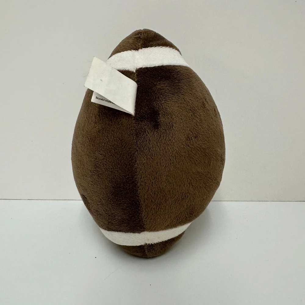 Kellytoy My 1st Football Plush Stuffed Animal Brown White Soft Baby Toy 9.5 Inch